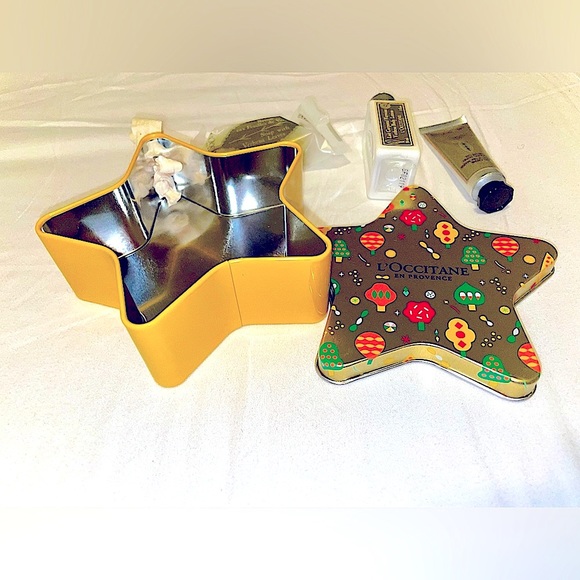 NEW/GREAT GIFT L’Occitane 3-Piece Gift Set In Christmas Star Tin - Picture 4 of 6